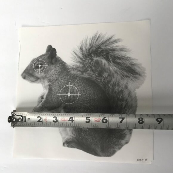 Vintage Squirrel Shooting Targets Pack of 25 NOS & SEALED! CBF-T100 Paper Black - Picture 3 of 7